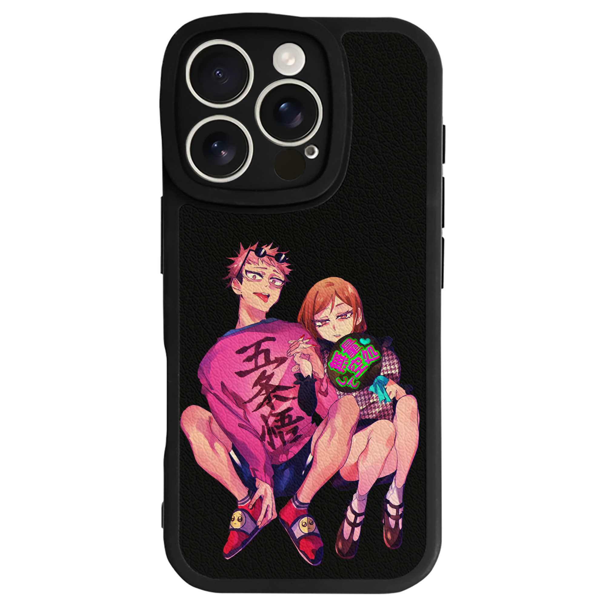 （画像用） 呪術廻戦 Jujutsu Kaisen 【iPhone 16シリーズ対応】シリコンスマホケース（レザー調） 材質：シリコン